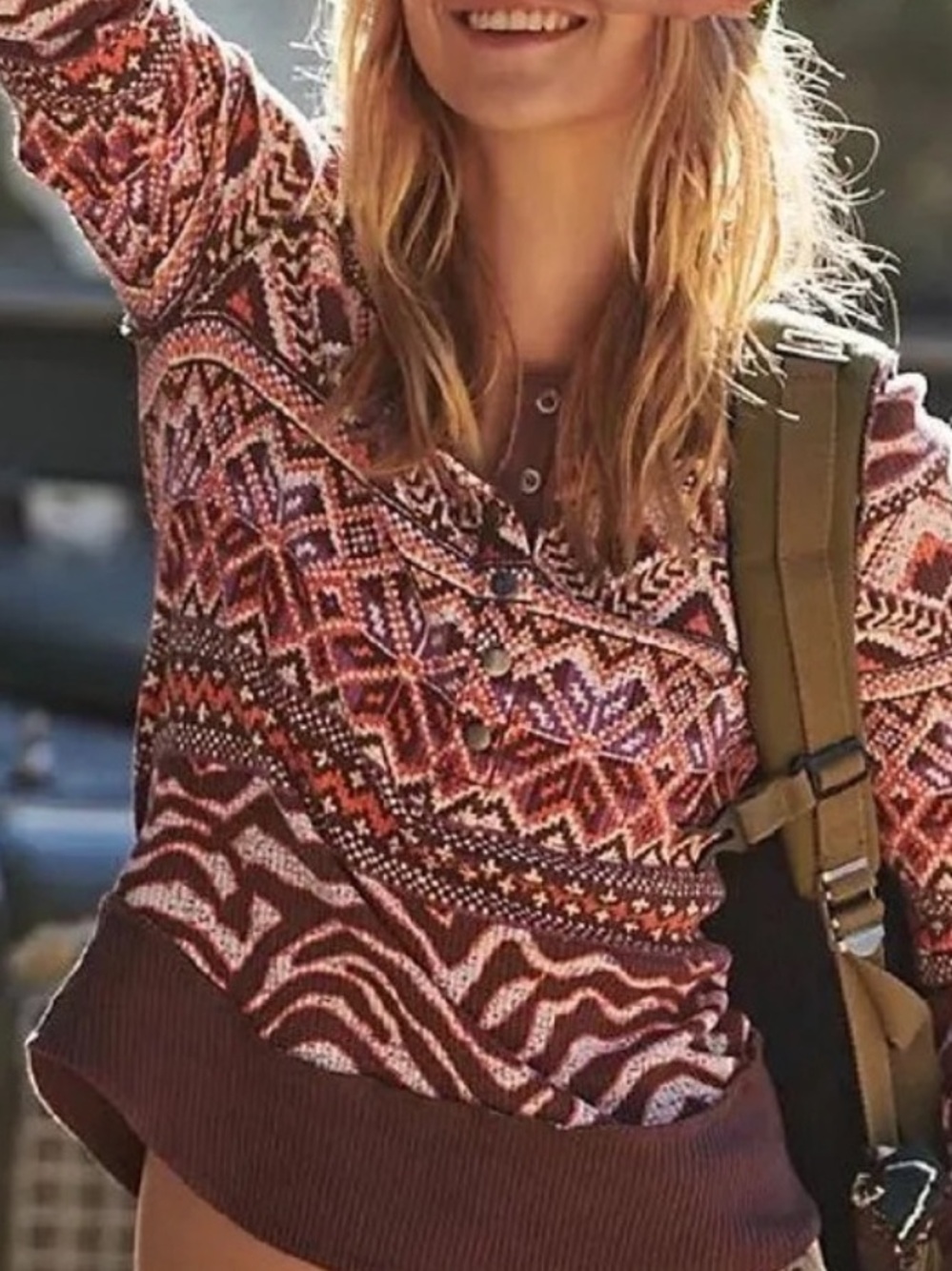 Free people Rally Printed Layer FP Movement xs nwot